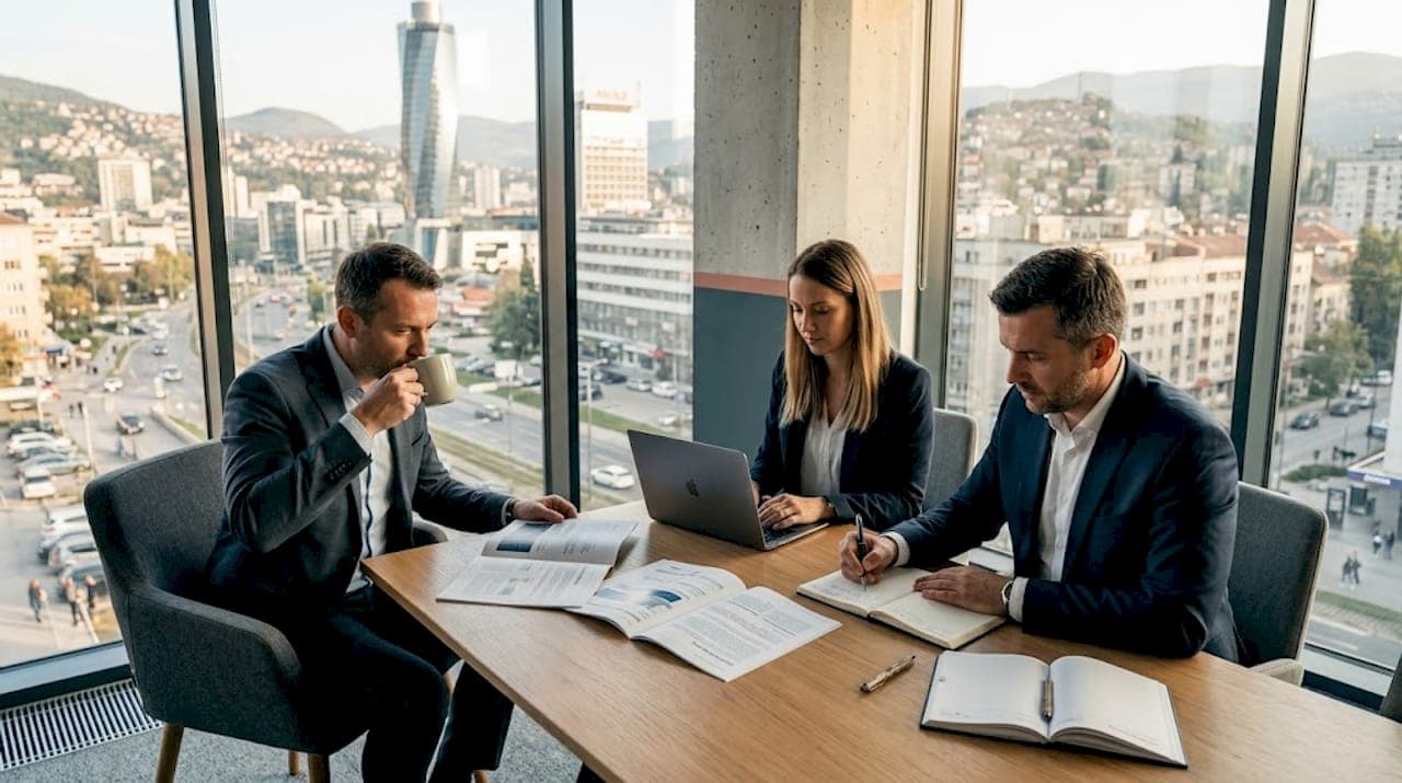Internationale Unternehmen Schritt für Schritt nach Bosnien